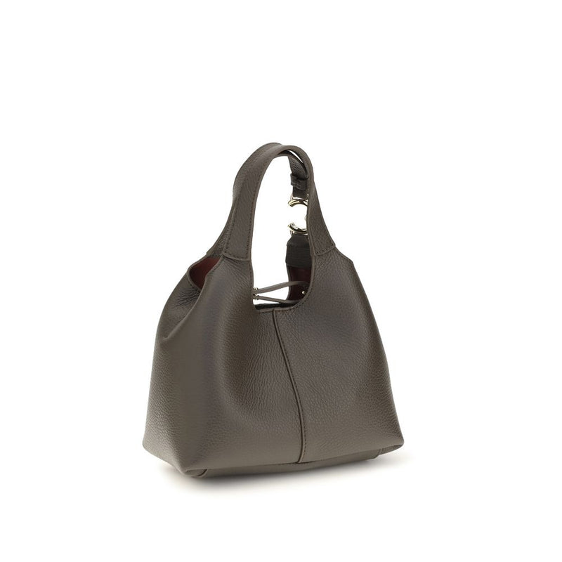 Coccinelle C-Easy Brown Calf Leather Handbag