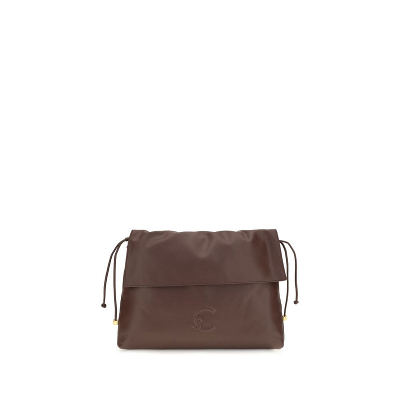 Coccinelle Lidia Brown Calf Leather Shoulder Bag