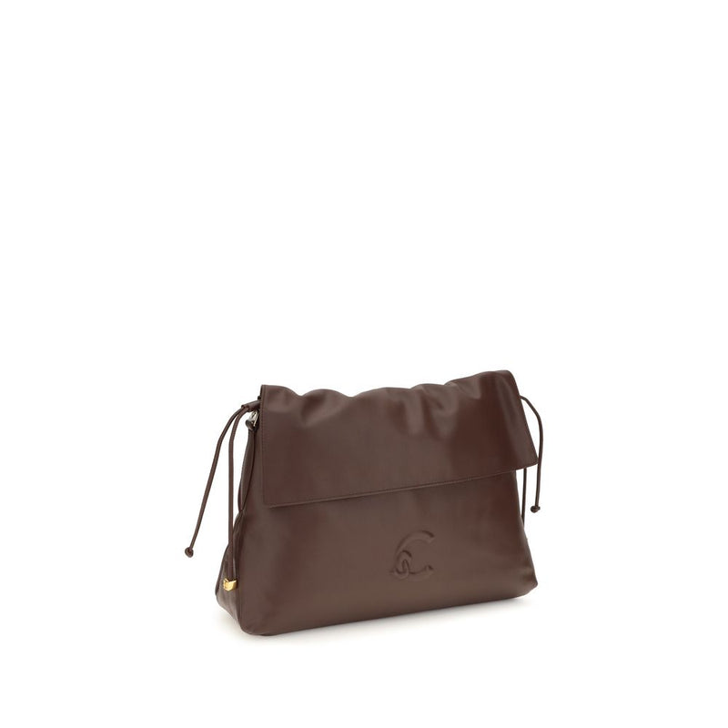 Coccinelle Lidia Brown Calf Leather Shoulder Bag