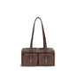 Coccinelle Brown Calf Leather Bos Taurus Shoulder Bag