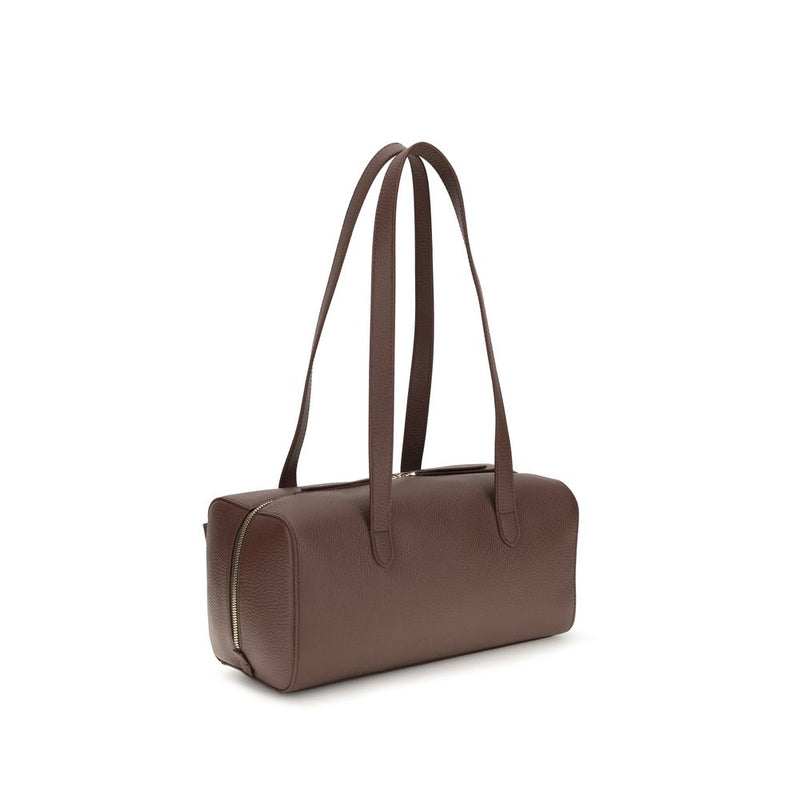 Coccinelle Mavery Brown Calf Leather Shoulder Bag