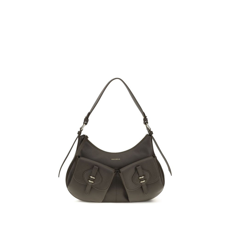 Coccinelle Brown Calf Leather Bos Taurus Shoulder Bag