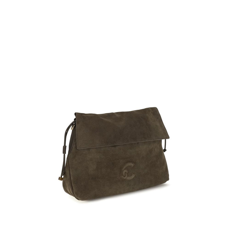 Coccinelle Brown Calf Leather Bos Taurus Shoulder Bag