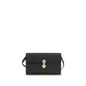 Savette Black Calf Leather Bos Taurus Shoulder Bag