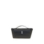 Savette Black Calf Leather Bos Taurus Clutch Bag