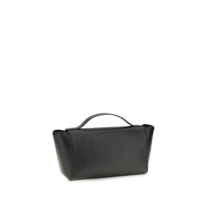 Savette Clutch Bag en Cuir de Veau Noir Bos Taurus