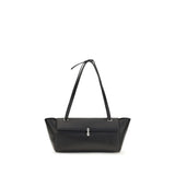Savette Black Calf Leather Bos Taurus Shoulder Bag