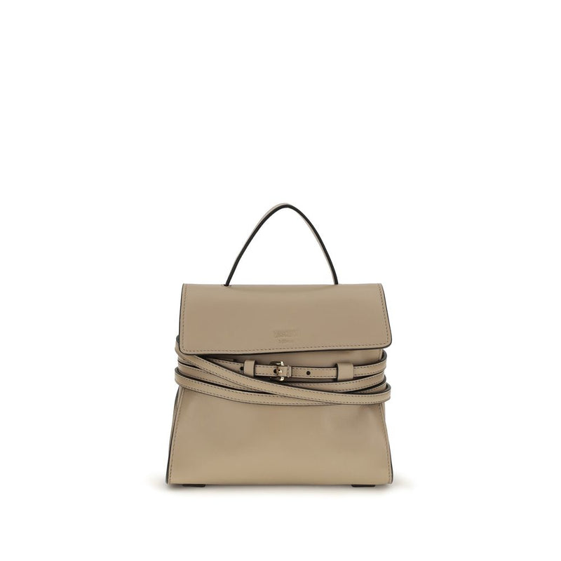 Sac à main Moschino en chèvre beige