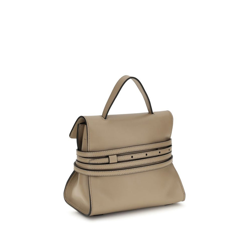 Sac à main Moschino en chèvre beige