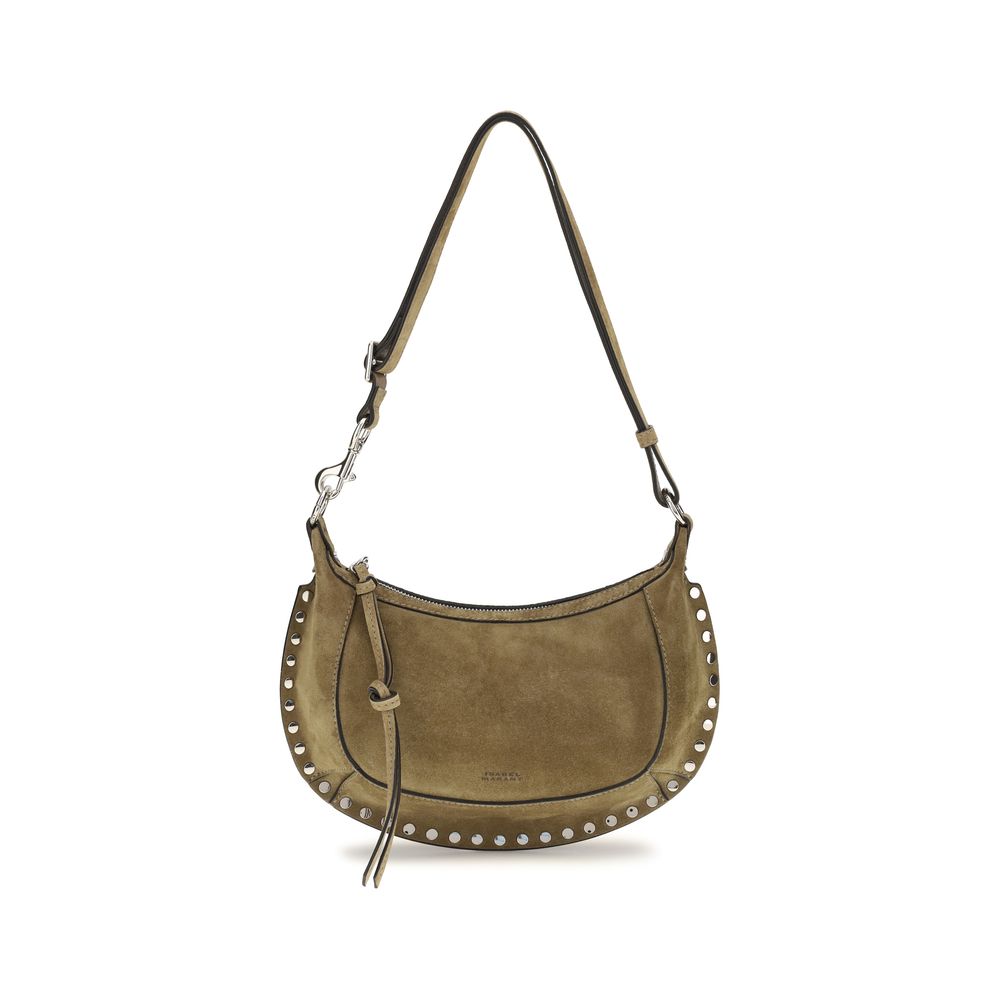 Isabel Marant Oskan Moon Beige Calf Leather Shoulder Bag