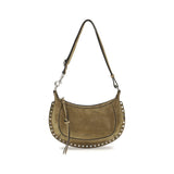 Isabel Marant Oskan Moon Beige Calf Leather Shoulder Bag