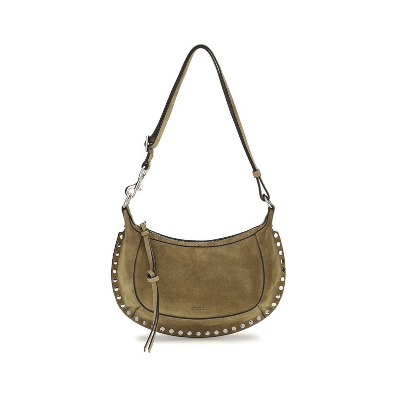 Isabel Marant Oskan Moon Beige Calf Leather Shoulder Bag