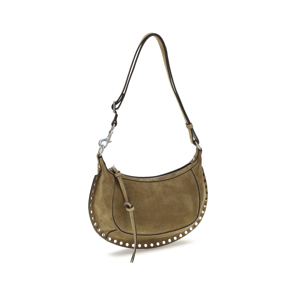 Isabel Marant Oskan Moon Beige Calf Leather Shoulder Bag