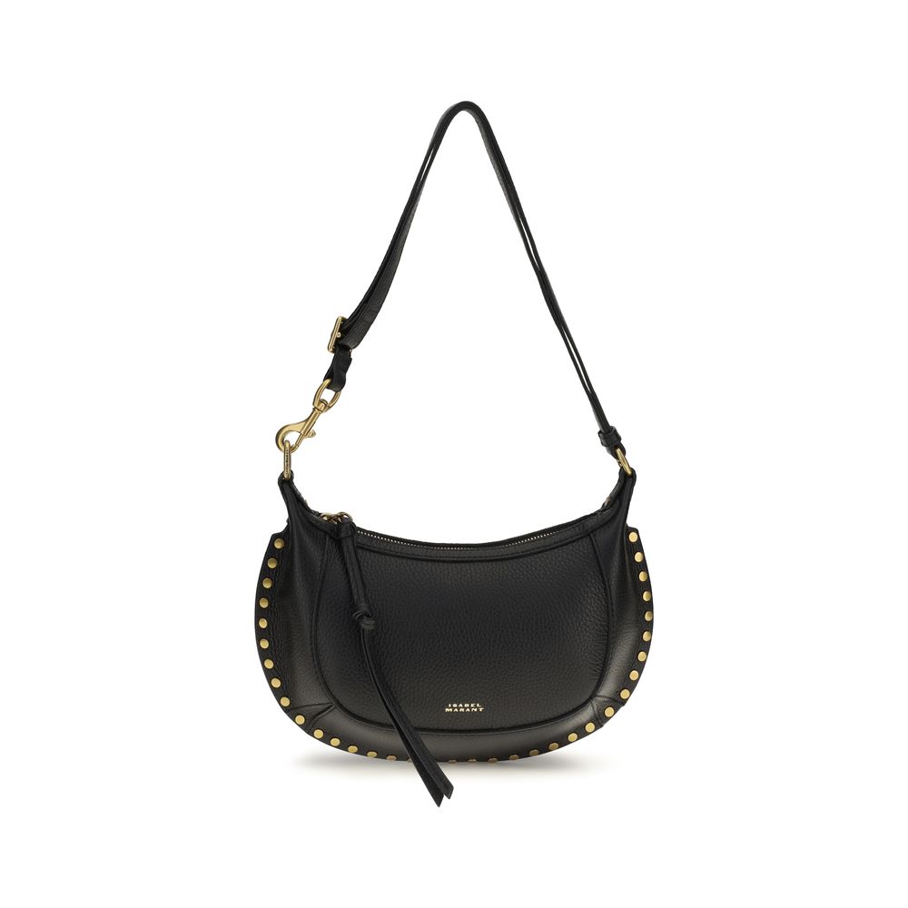 Isabel Marant Oskan Moon Black Calf Leather Shoulder Bag