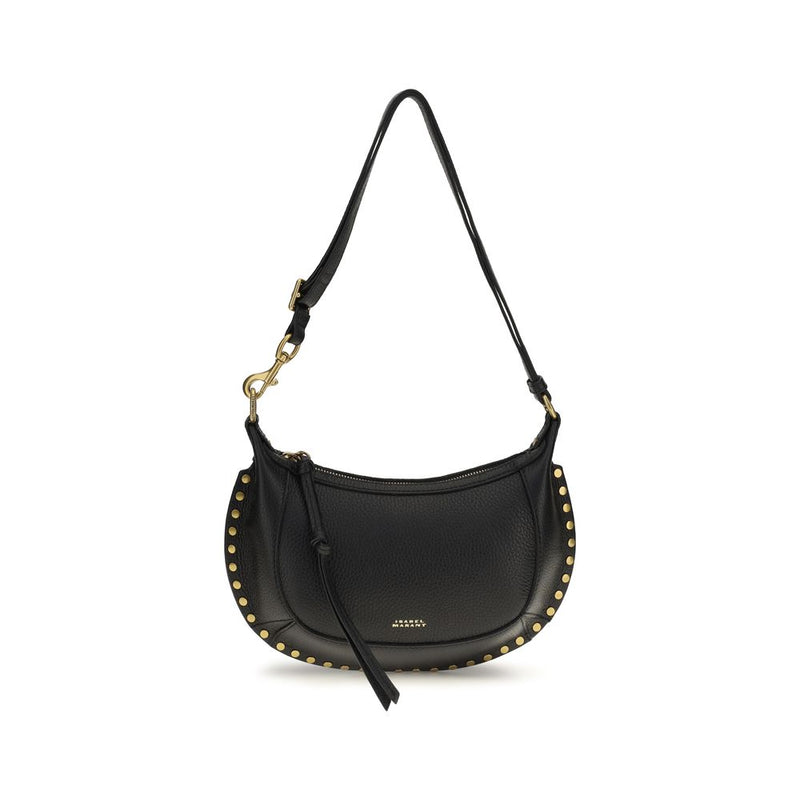 Isabel Marant Oskan Moon Black Calf Leather Shoulder Bag