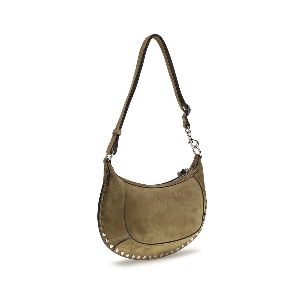 Isabel Marant Oskan Moon Beige Calf Leather Shoulder Bag
