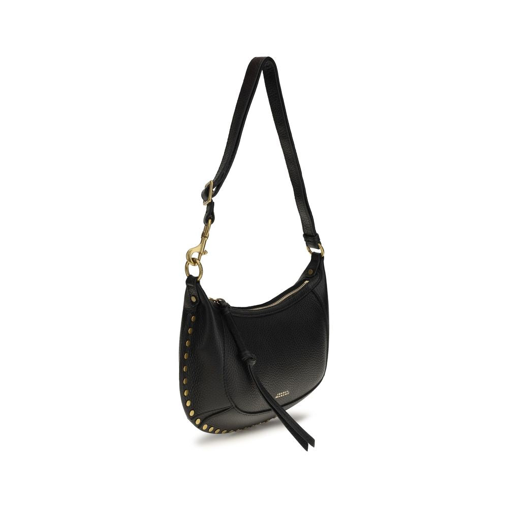 Isabel Marant Oskan Moon Black Calf Leather Shoulder Bag