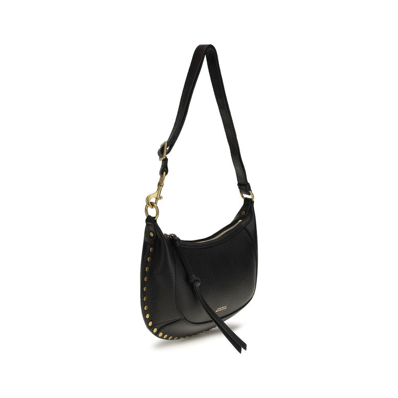 Isabel Marant Oskan Moon Black Calf Leather Shoulder Bag