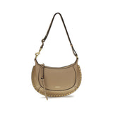 Isabel Marant Oskan Moon Beige Calf Leather Shoulder Bag