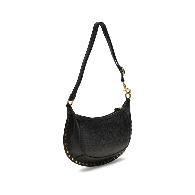 Isabel Marant Oskan Moon Black Calf Leather Shoulder Bag