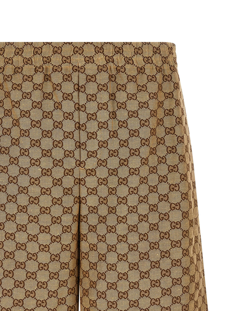 Gucci Beige Linen Bermuda Shorts