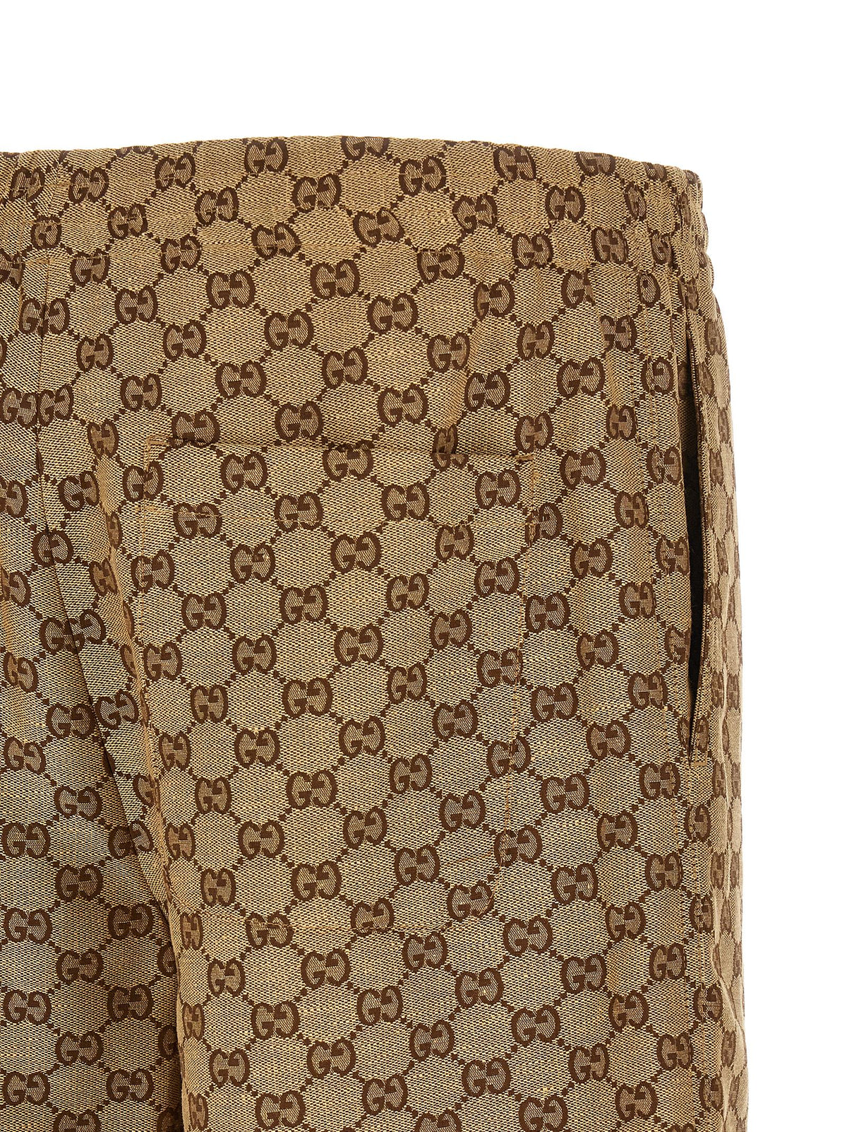 Short Bermuda Gucci en lin beige
