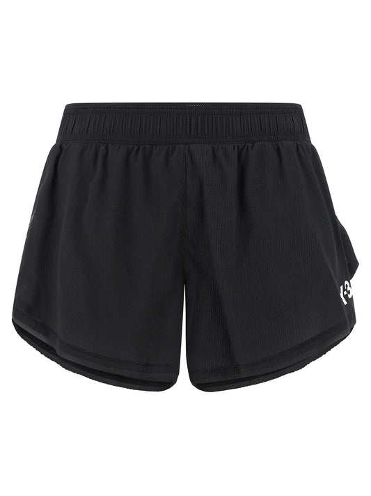 Y-3 Black Polyamide Bermuda Shorts
