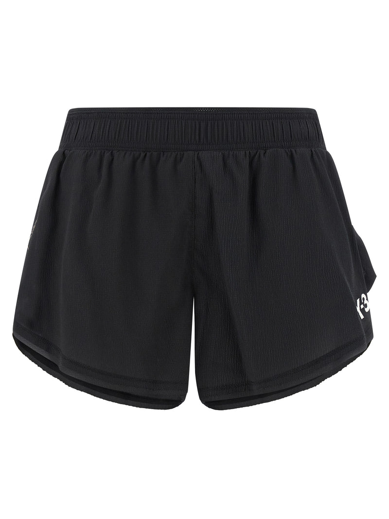 Y-3 Black Polyamide Bermuda Shorts