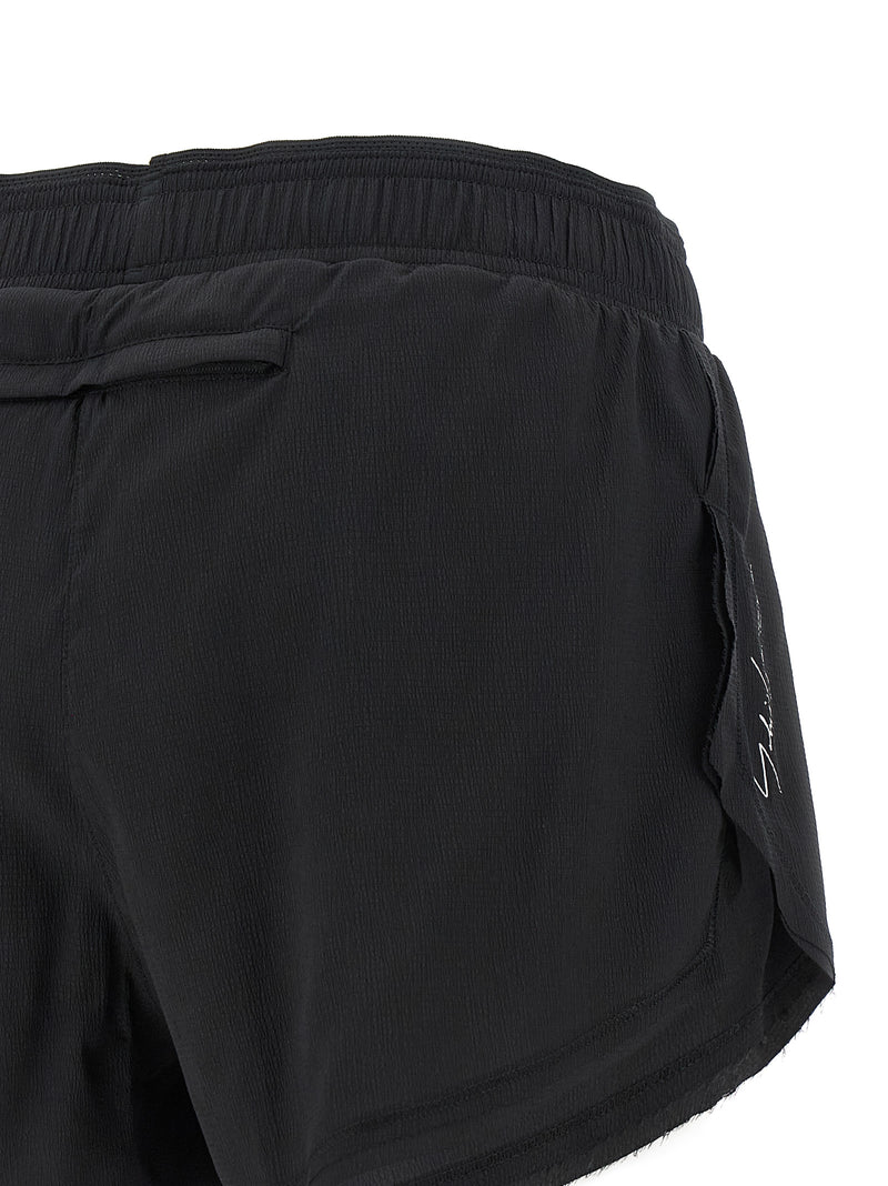 Y-3 Black Polyamide Bermuda Shorts