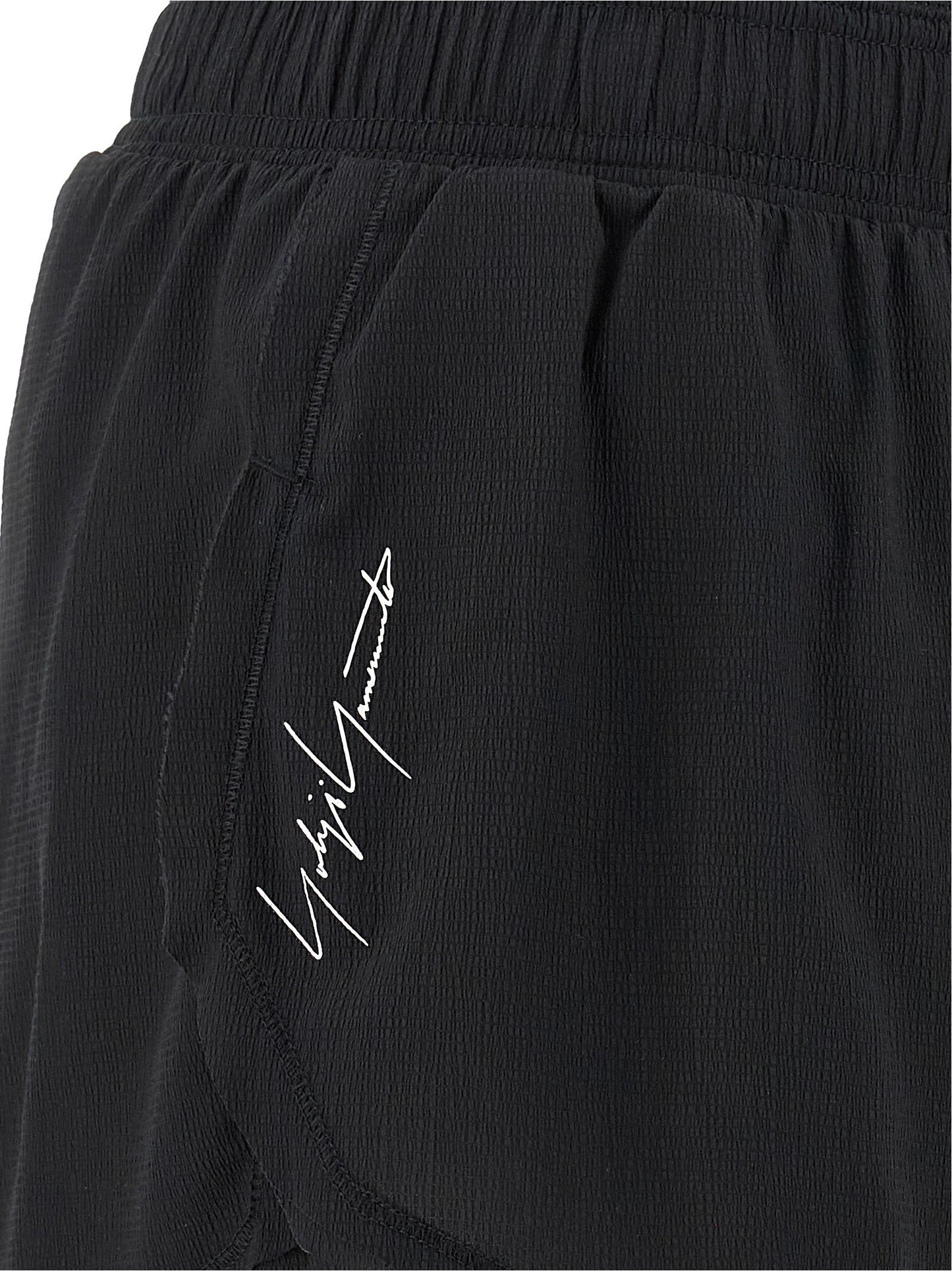 Y-3 Black Polyamide Bermuda Shorts