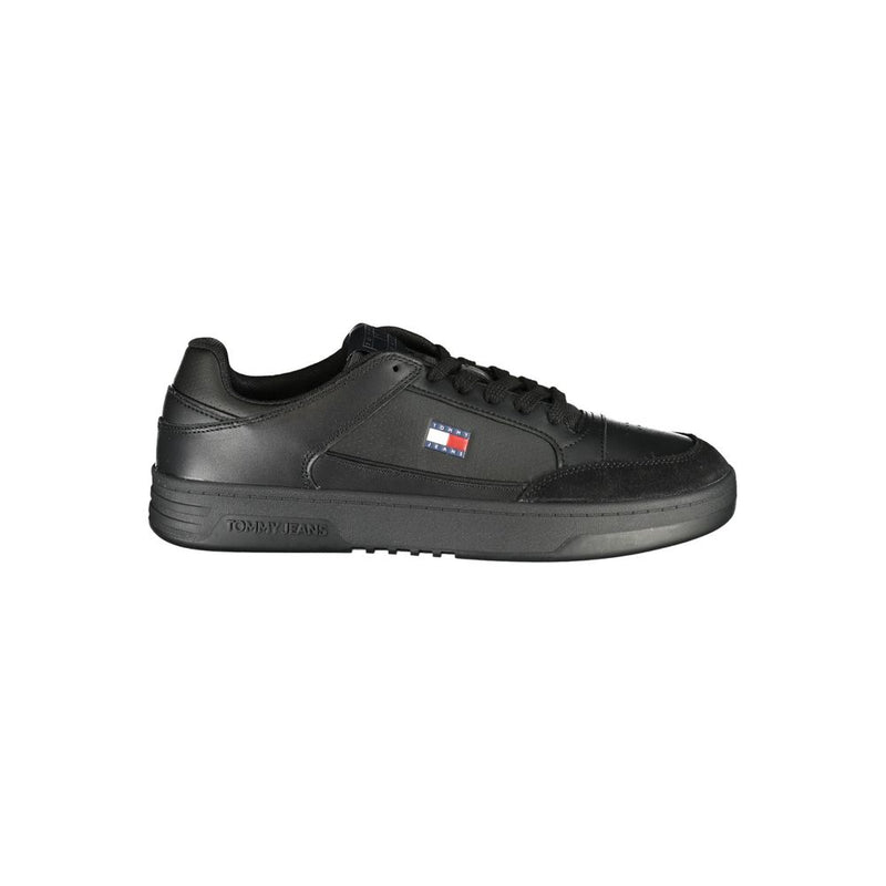 Tommy Hilfiger Black Polyurethane Men's Sneaker