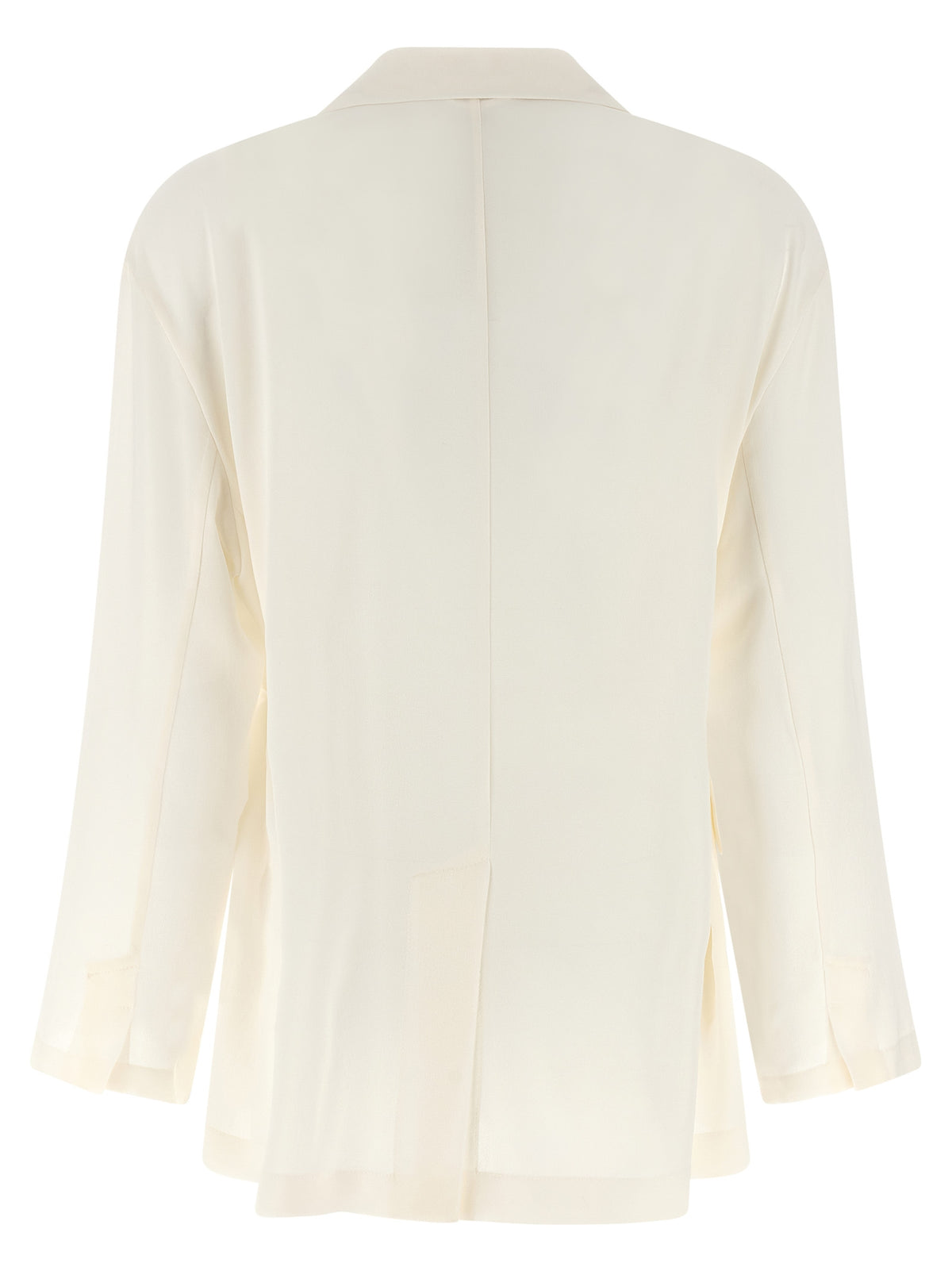 Brunello Cucinelli Beige Silk Blazer