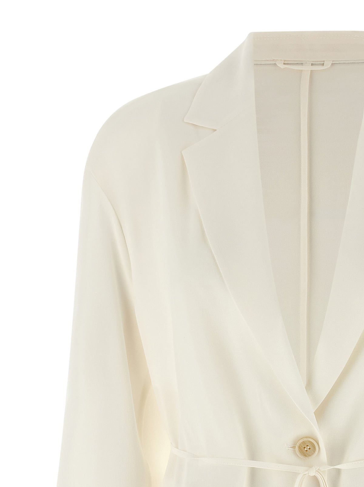 Brunello Cucinelli Beige Silk Blazer