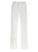 Jeans droits blancs en coton 7 For All Mankind