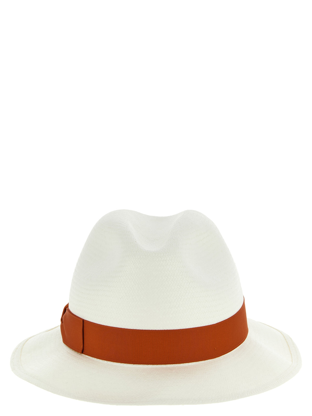 Borsalino Bordeaux Fedora en chanvre