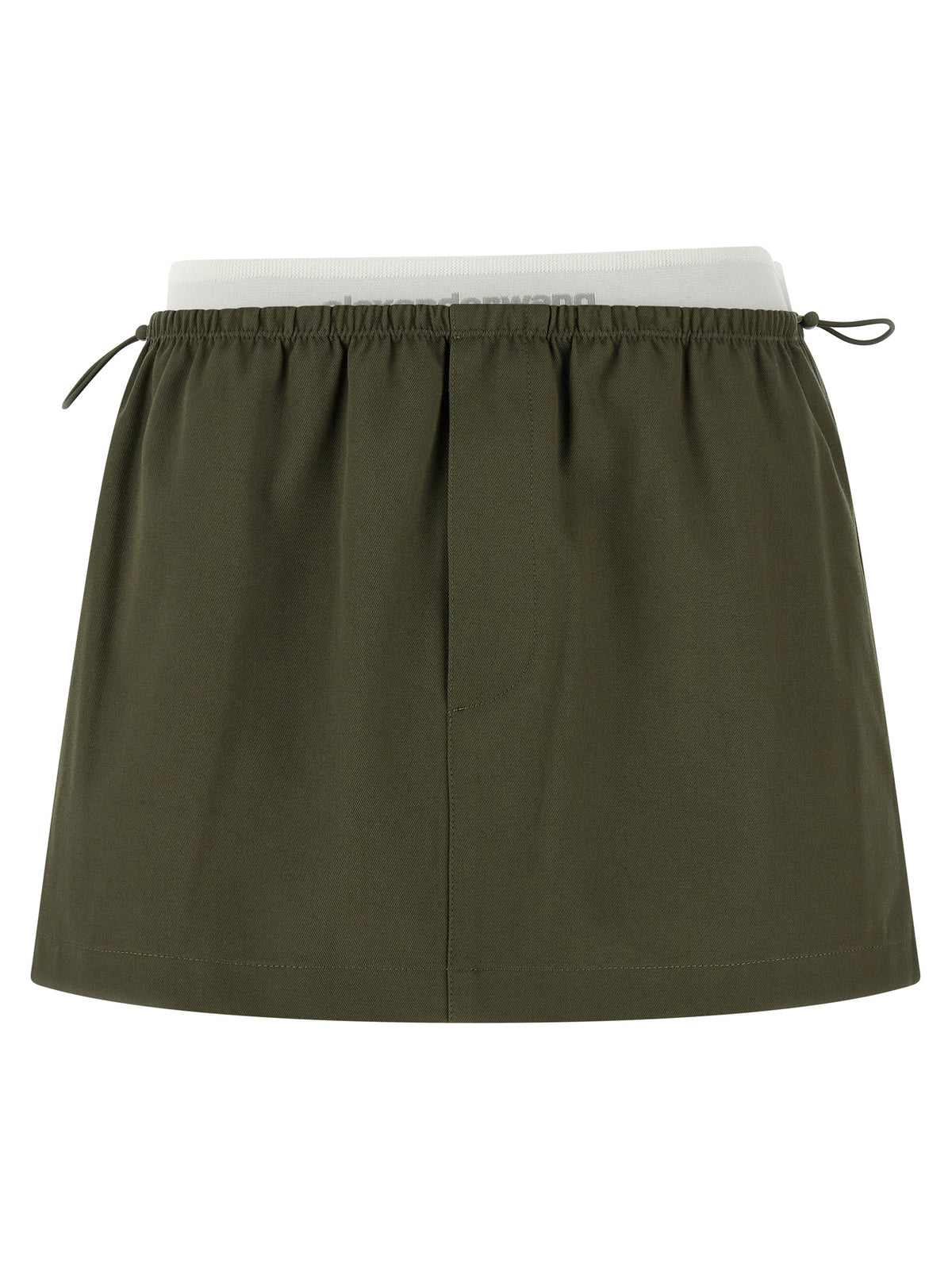 Jupe longue bicolore en coton Alexander Wang