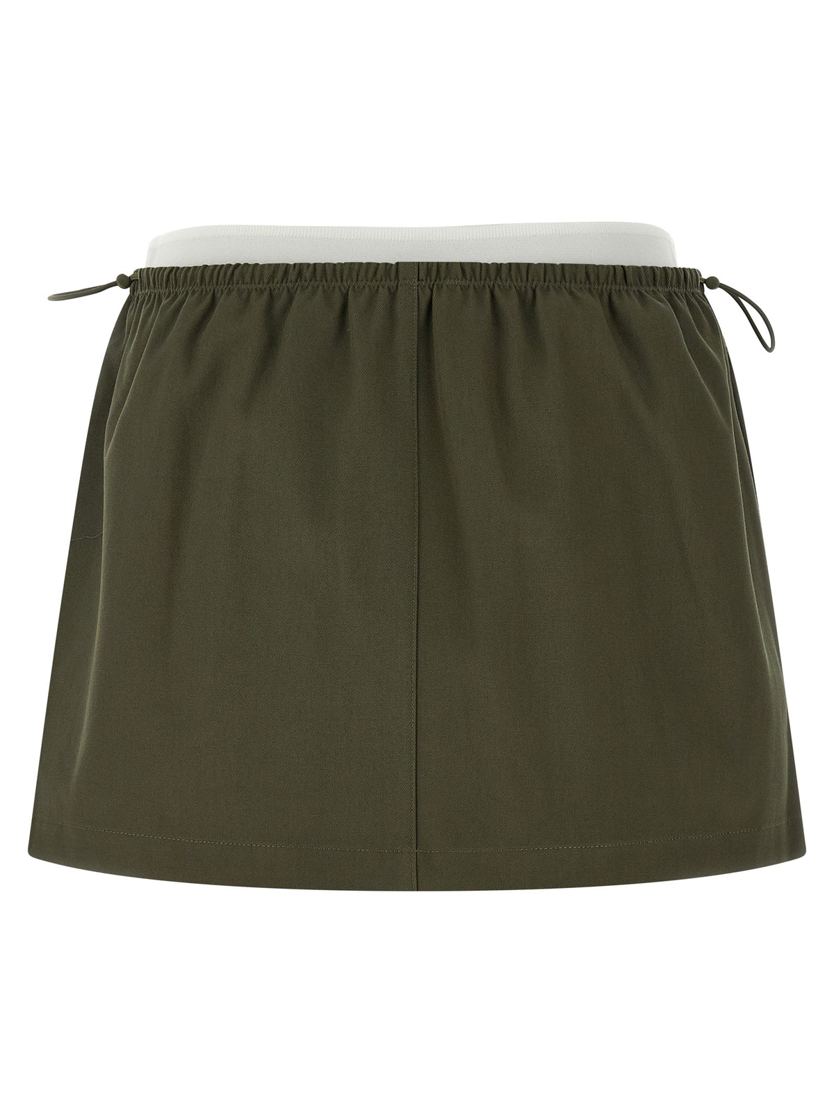 Jupe longue bicolore en coton Alexander Wang