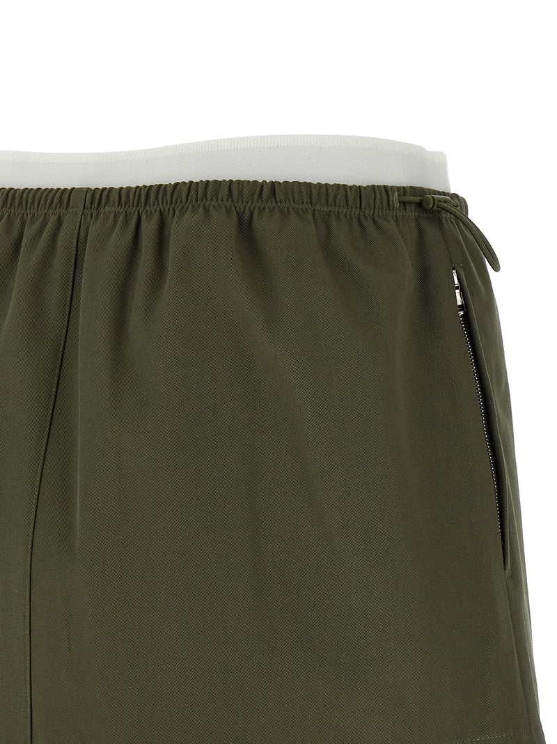 Jupe longue bicolore en coton Alexander Wang