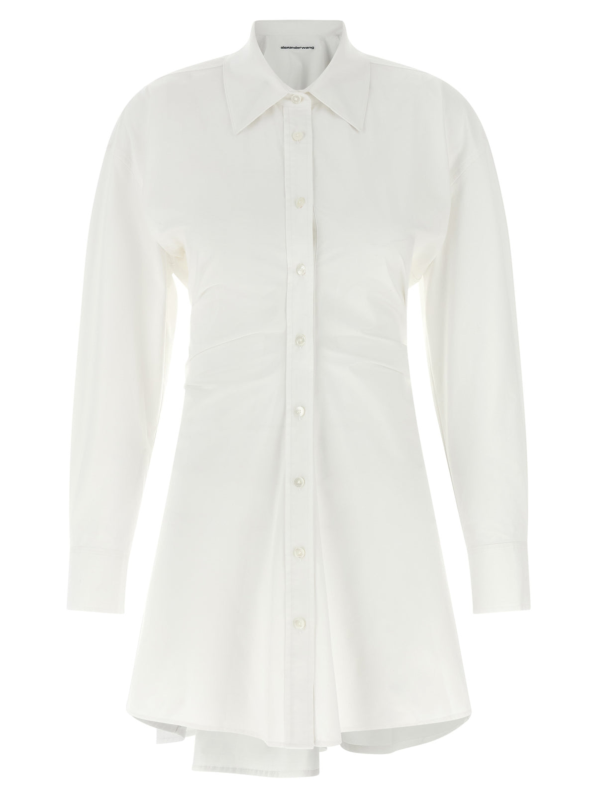 Alexander Wang Chemisier Mini Dress en Coton Blanc