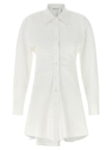 Alexander Wang Chemisier Mini Dress en Coton Blanc