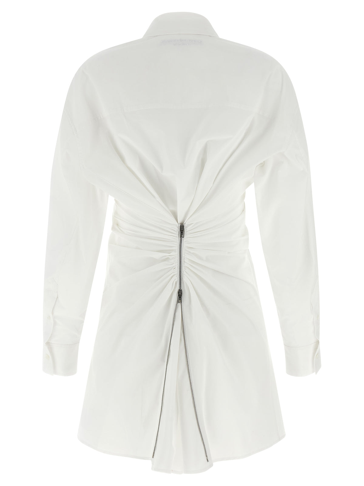 Alexander Wang Chemisier Mini Dress en Coton Blanc