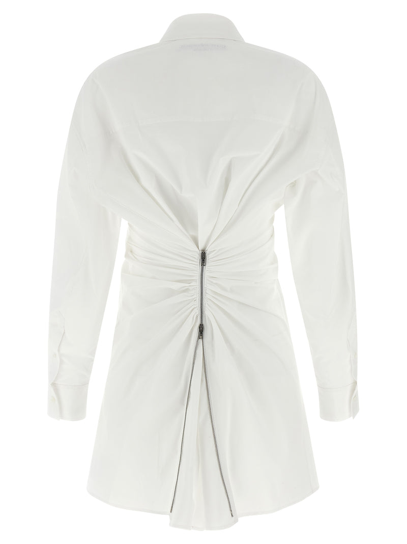 Alexander Wang Chemisier Mini Dress en Coton Blanc