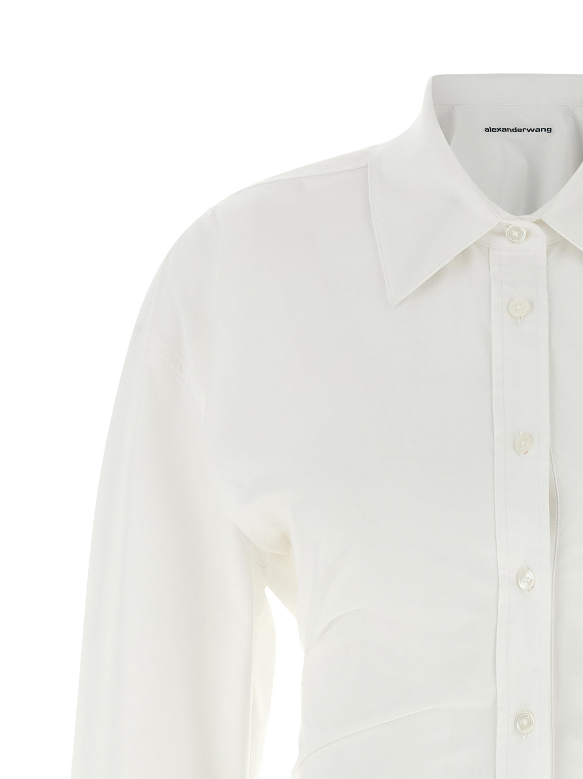 Alexander Wang Chemisier Mini Dress en Coton Blanc