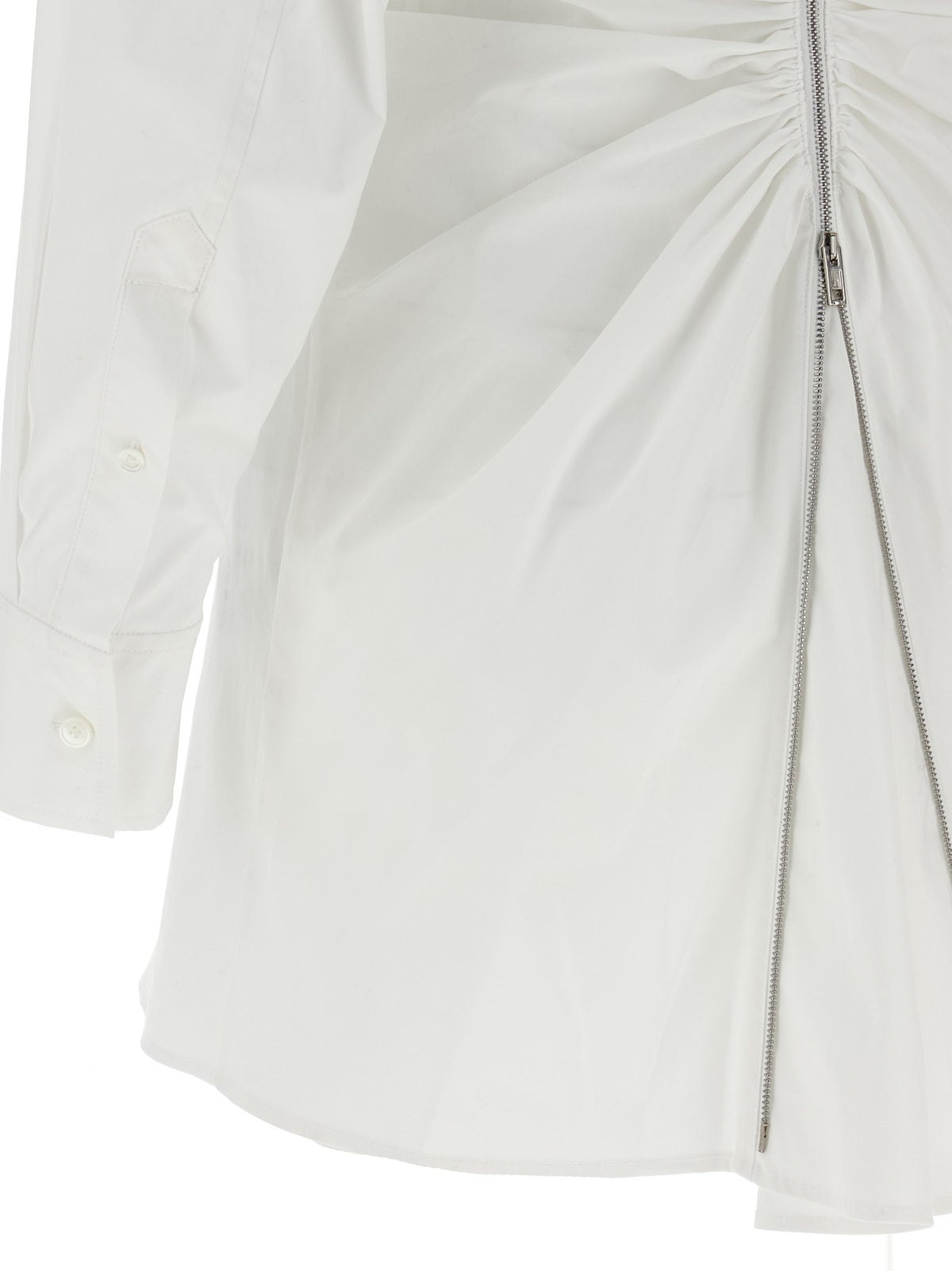 Alexander Wang Chemisier Mini Dress en Coton Blanc