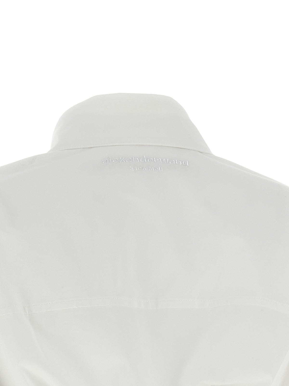 Alexander Wang Chemisier Mini Dress en Coton Blanc