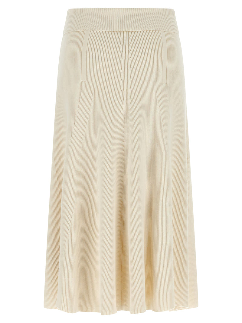 Zimmermann Rebellion Beige Viscose Midi Skirt