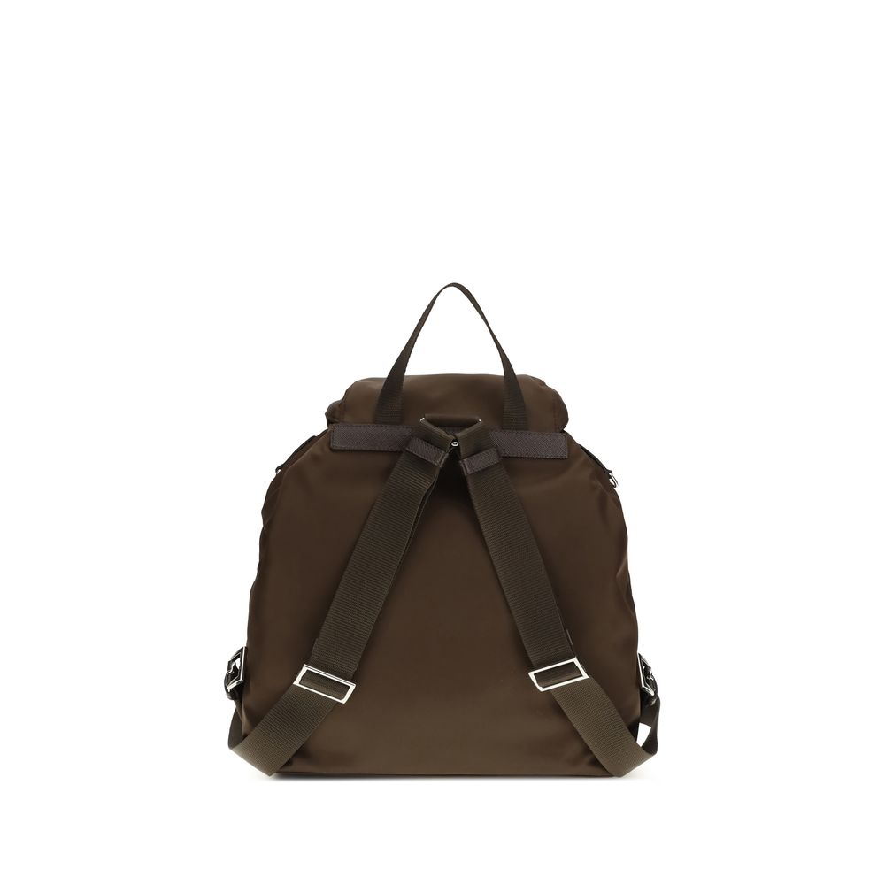 Prada Brown Recycled Polyamide Backpack - Medium Re-Nylon