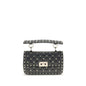 Valentino Garavani Black Calf Leather Bos Taurus Handbag