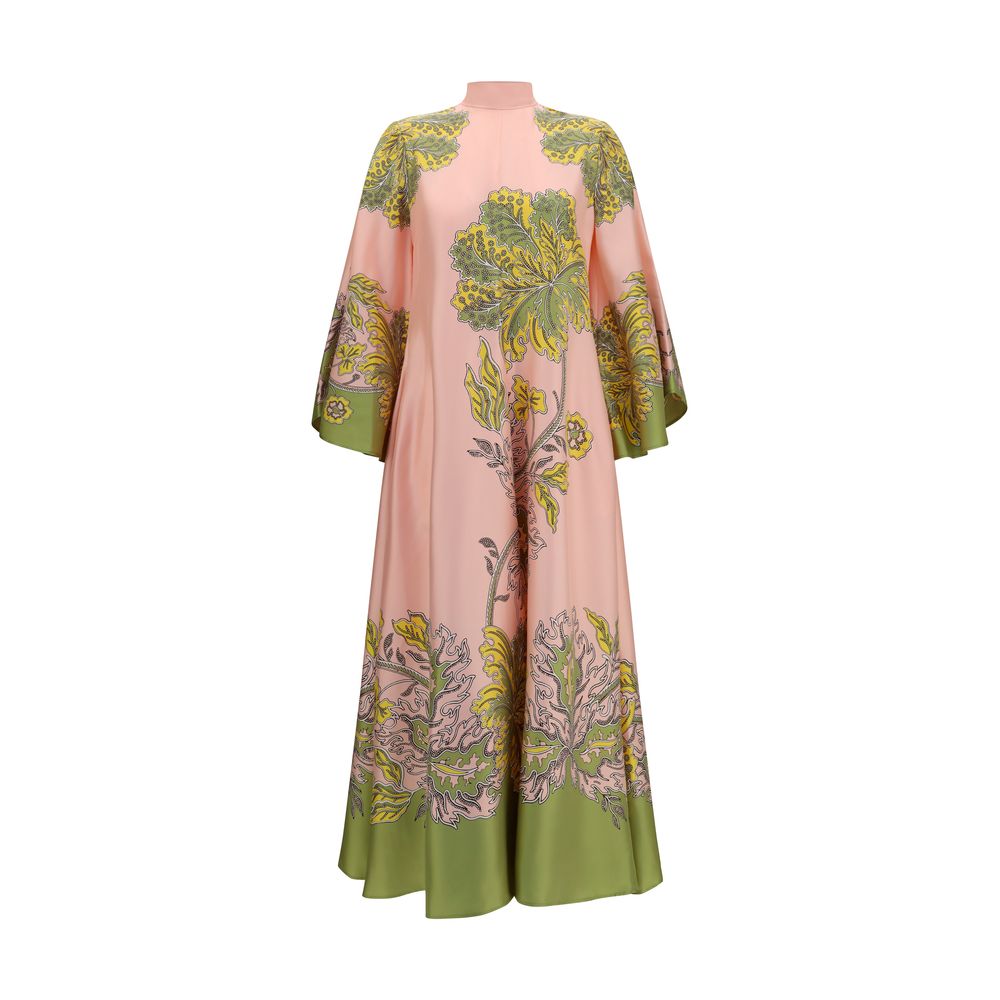 Robe décontractée en soie multicolore La Double J