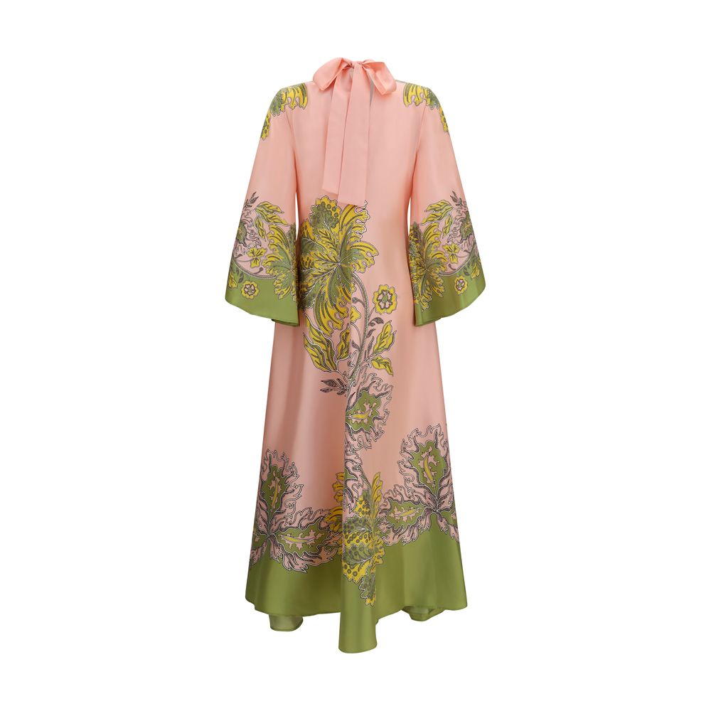 Robe décontractée en soie multicolore La Double J
